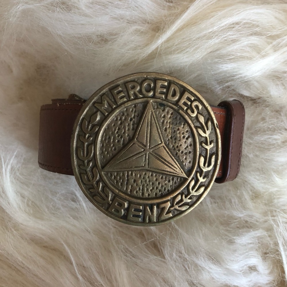 Mercedes Benz Vintage Leather Belt